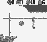une photo d'Ã©cran de The Pagemaster sur Nintendo Game Boy